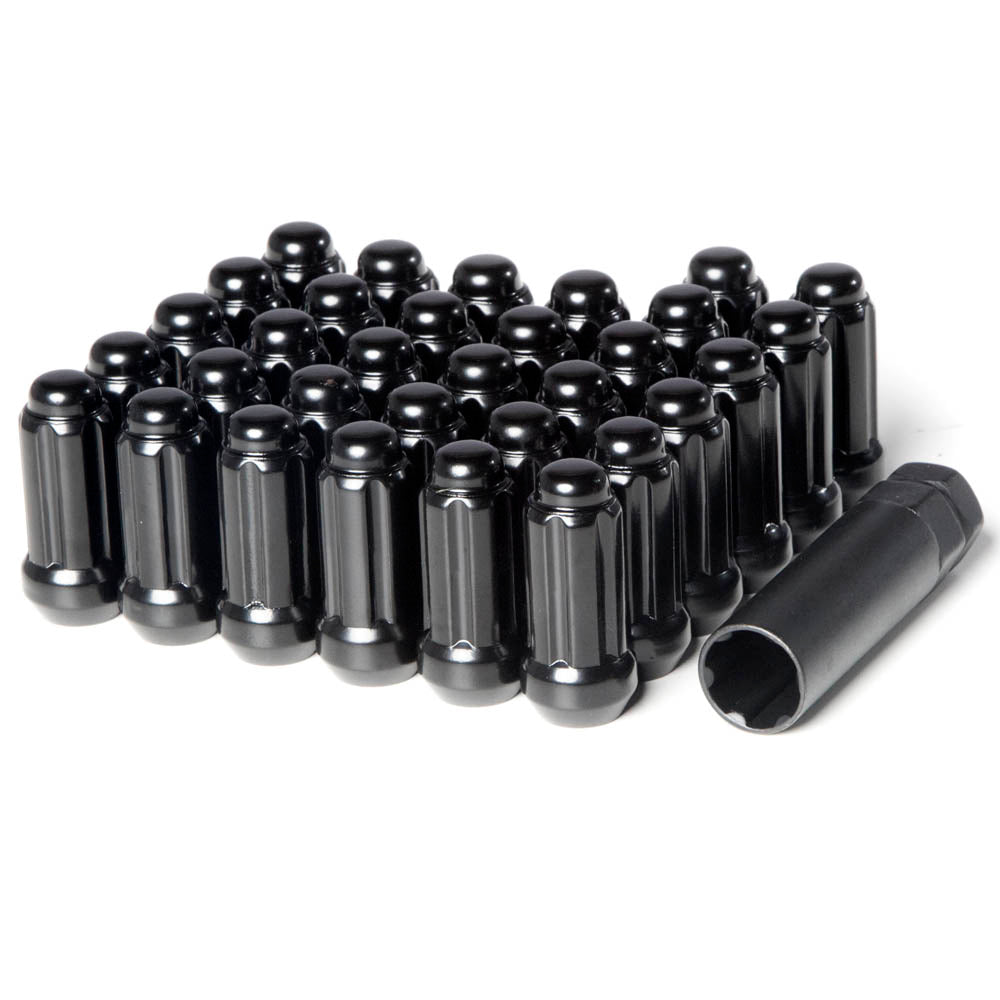 9/16"-18 Forged Steel 6 Spline Long Lug Nuts